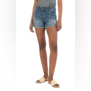 High waist denim shorts